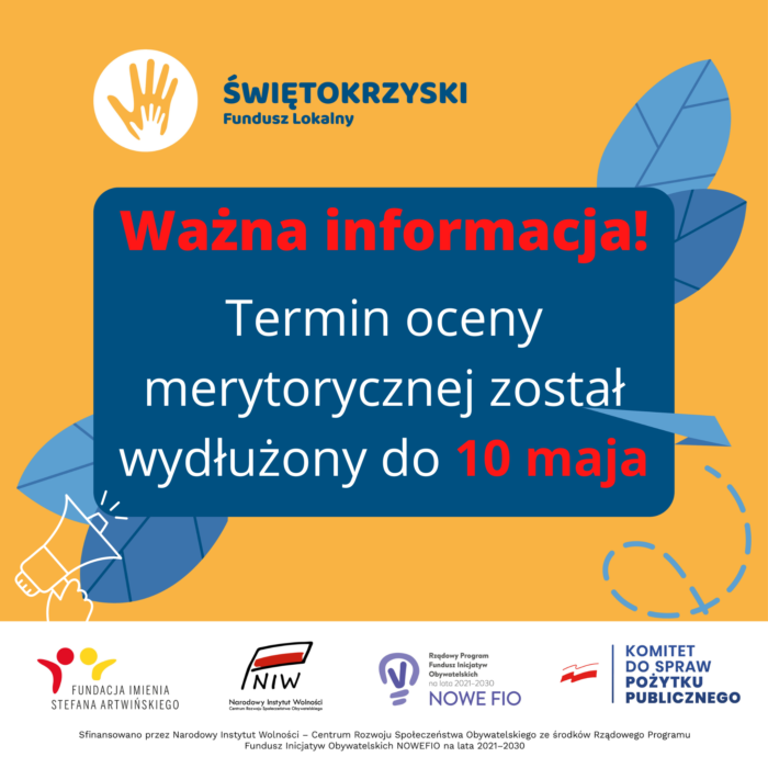 Wydłużenie terminu oceny merytorycznej (1)